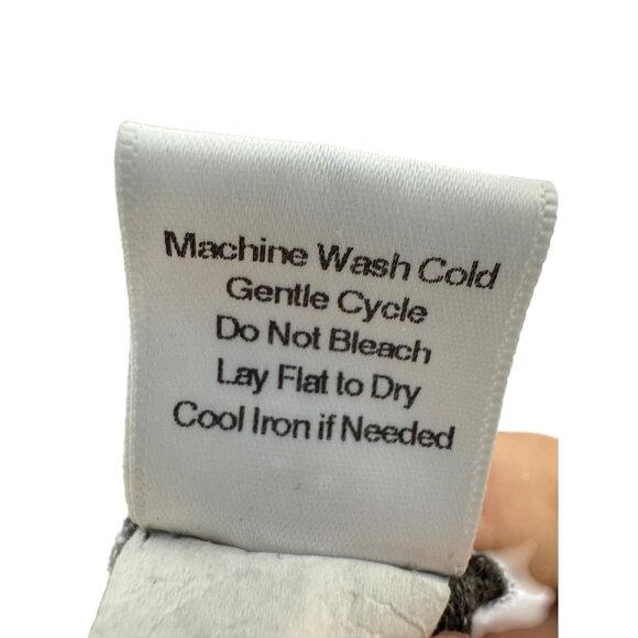 Laila Jayde Womens Charcoal Gray 3/4 Dolman Sleeve Knit Top Size XL Made in USA - Picture 7 of 8